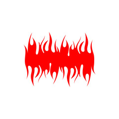 fire logo icon design template vector