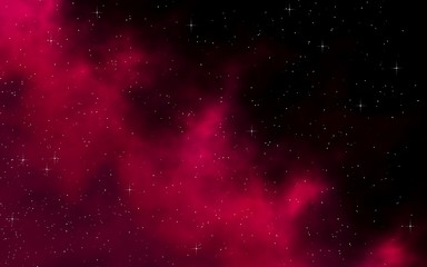 Colorful and beautiful space background. Outer space. Starry outer space texture. Templates, red background. 3D illustration