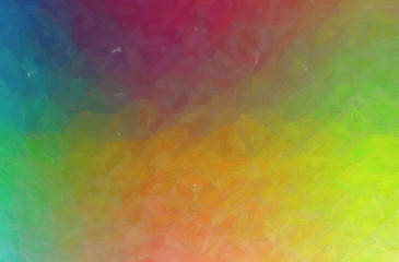 Abstract illustration of yellow, green, purple and blue Abstract watercolor background.