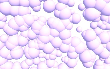 3d rendering picture of pink balls. Abstract wallpaper and background. 3D illustration