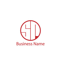 Initial Letter SR Logo Template Design