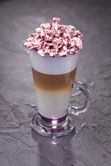 latte with whipped cream