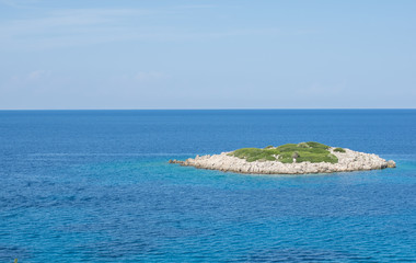 Naklejka premium Tropical small island