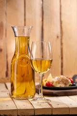 set in the restaurant