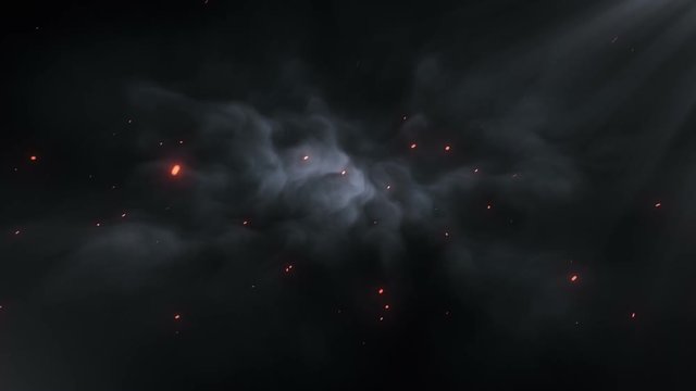 Loop particles cinematic background for motion graphics, VFX and animations etc