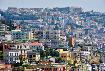 Fototapeta na wymiar Sights of Italy. The old city of Naples.