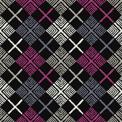 Ethnic boho seamless pattern. Traditional ornament. Tribal pattern. Folk motif. Can be used for wallpaper, textile, invitation card, wrapping, web page background.