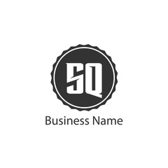 Initial Letter SQ Logo Template Design