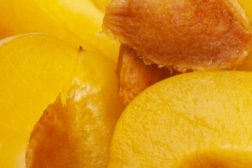 Texture of the fruit of the plum One fruit is enlarged to the size of the screen