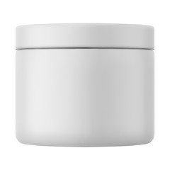 Plastic Jar Container - Mock Up Template Isolated on White Background Easy to Edit