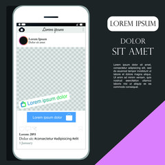 Obraz premium framework for online store, vector illustration, online trade, pink colour