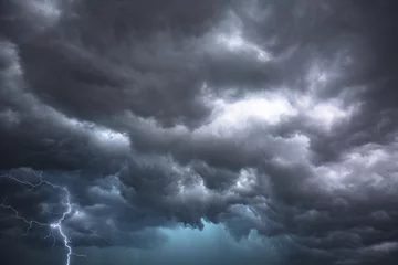 Fototapeten Dramatische Gewitterwolken in Zentralflorida © JavierArtPhotography