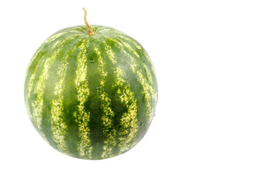 Fresh fruit of watermelon on white background.