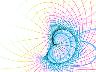 Abstract Line Pattern on White