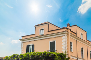 Fototapeta na wymiar Elegant building in world famous Sorrento