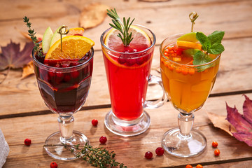 winter drink with berries