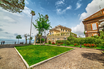 Villa Comunale garden in world famous Sorrento