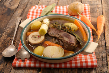 beef, broth and vegetable