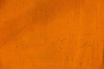 orange paint texture of old building wall