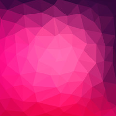 multicolor purple, pink geometric rumpled triangular low poly style gradient illustration graphic background. Vector polygonal design for your business.