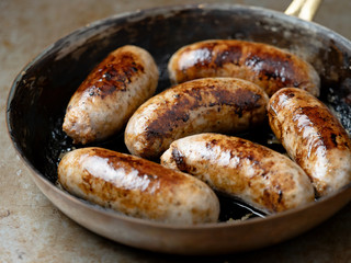 rustic pan roasted sausages