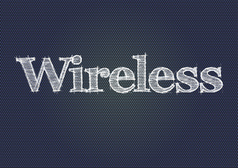 Wireless notice on modern background Vector illustration for design