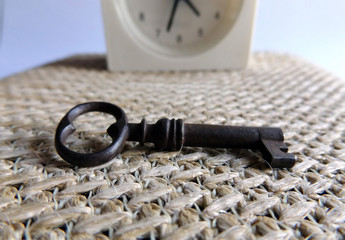 Old key and watch