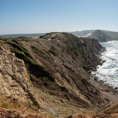 Fototapeta premium Lighthouse cliffs of S. Martinho do Porto
