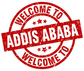 welcome to Addis Ababa red stamp