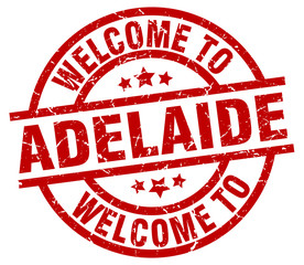 welcome to Adelaide red stamp