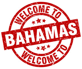welcome to Bahamas red stamp