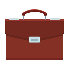 Business briefcase isolated