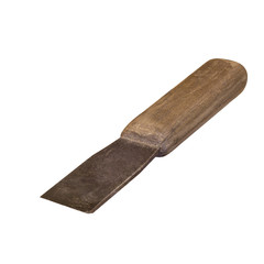 old chisel isolated on white background