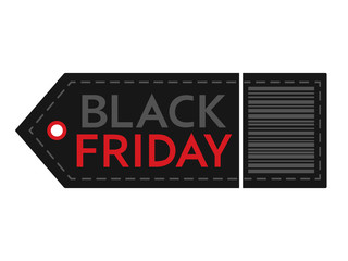 Black Friday sale. Inscription design template. Black Friday banner. Isolated vector illustration on white background.