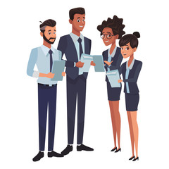 Business meeting cartoon