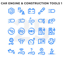 Dashed Outline Icons Pack for UI. Pixel perfect thin line vector icon set for web design and website application.