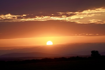 Early Morning ballon ride sunrise
