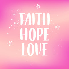 Breast Cancer Awareness Month ribbon, banner, card, element. Vector pink gradient text on white background