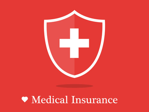 Medical Insurance Logo Illustration Vector Icon