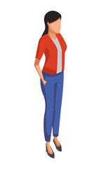 Fototapeta premium Exectuive businesswoman avatar