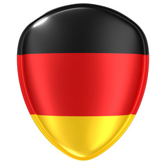 3d rendering of a Germany flag icon.