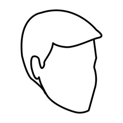 Man faceless head