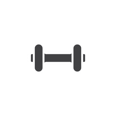 Dumbbell vector icon. filled flat sign for mobile concept and web design. fitness, sport equipment simple solid icon. Symbol, logo illustration. Pixel perfect vector graphics