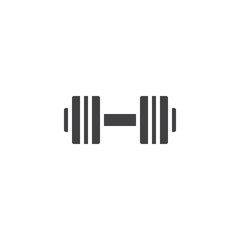Dumbbell vector icon. filled flat sign for mobile concept and web design. barbell simple solid icon. Symbol, logo illustration. Pixel perfect vector graphics
