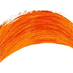 Orange painted arc. Vector element for different design