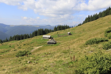 Houses in the mountains