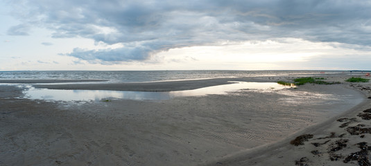 Panoramic view of heavy clouds at Pärnu, Estonia