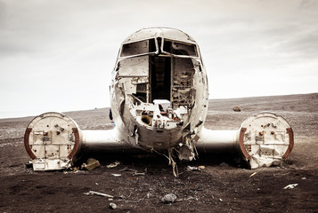 Crashed plane in Iceland