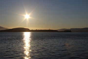 Fototapeta premium sunset over sea