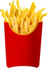 French Fries In Packaging - Isolated